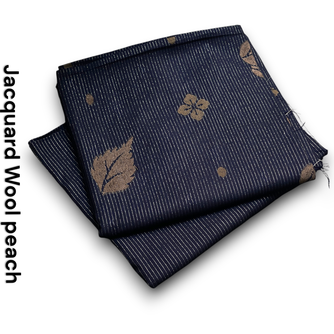 Jacquard Wool Peach 2PC Unstitched Suit