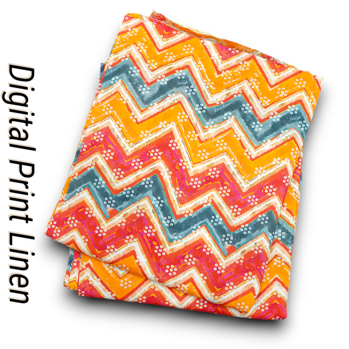 Linen 2pc - Boho Chevron Print