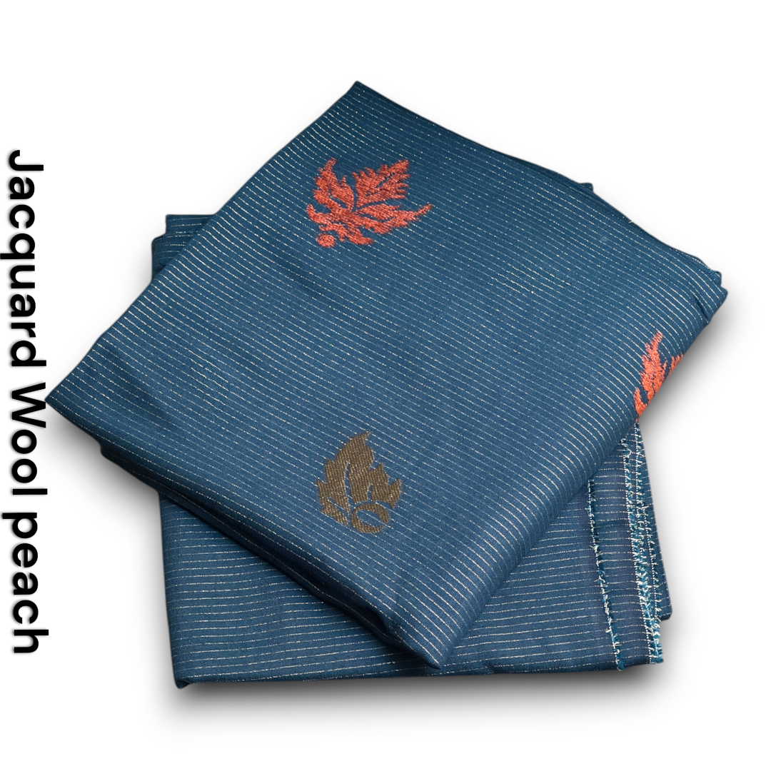 Jacquard Wool Peach 2PC Unstitched Suit