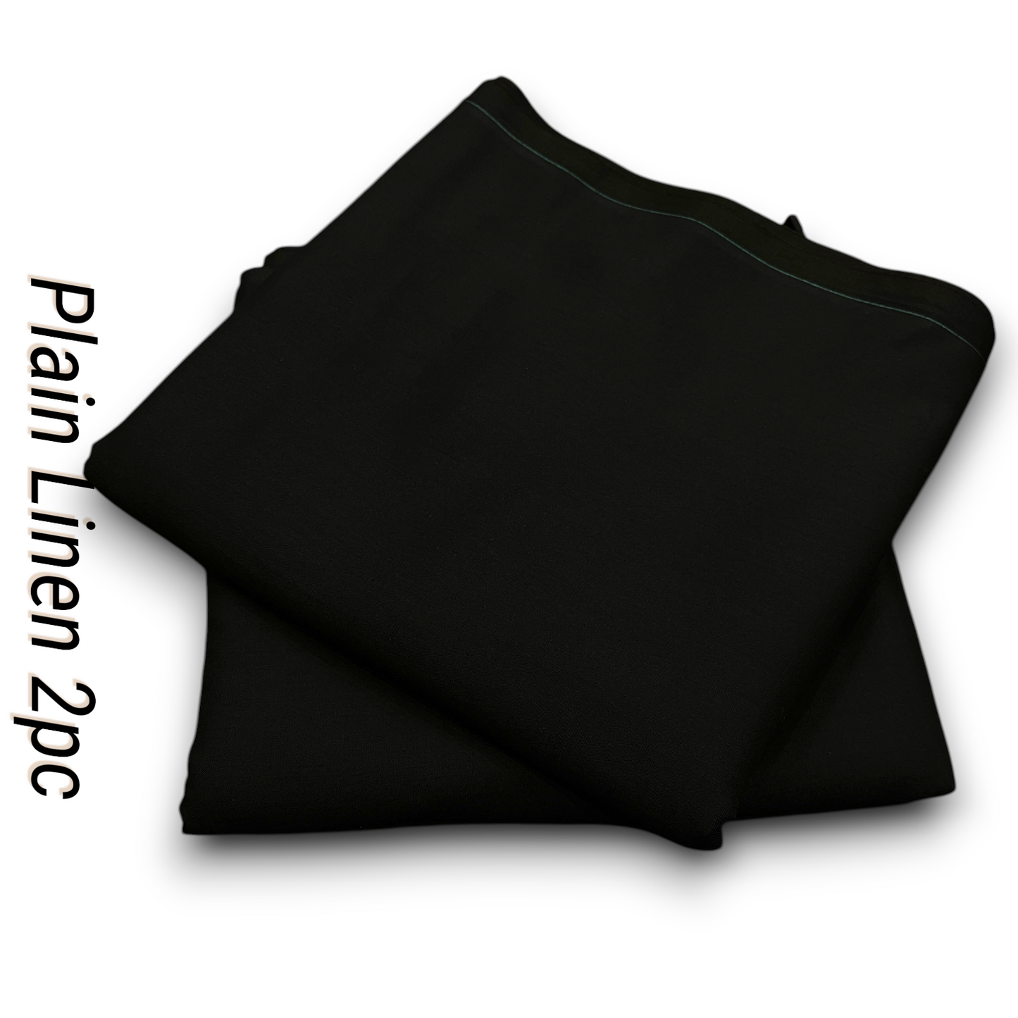 Linen 2pc - Jet Black Solid Color