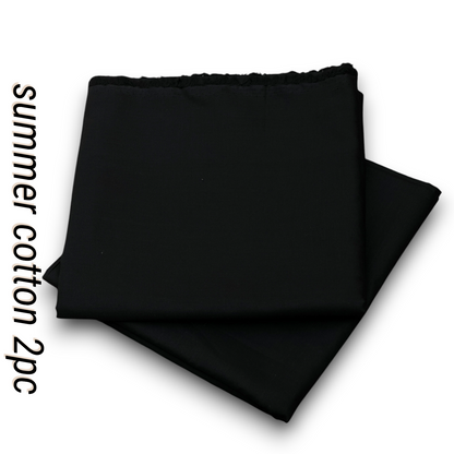 Jet Black 2PC | Premium Summer Cotton